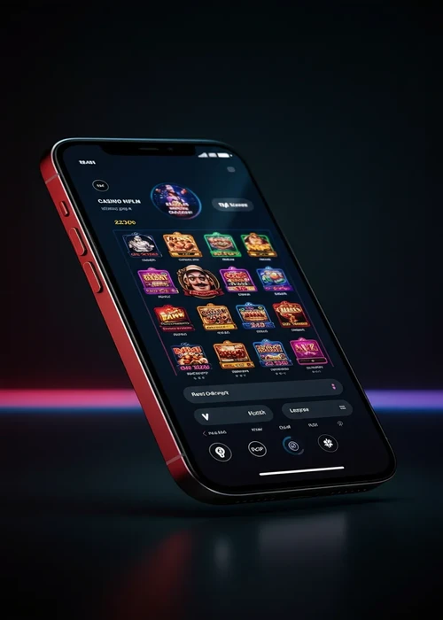 Interfaccia utente di Nomini Casino con selezione di slot e bonus di benvenuto in evidenza